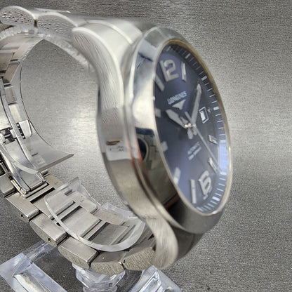 Longines Conquest Automatic Watch Men 39mm Blue Dial Steel L3.77.6.4.99.6 PARTS4