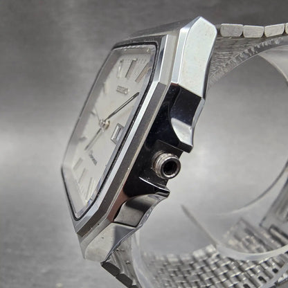 Seiko Chronos Watch Men 31mm White Dial Silver Daydate 5H23-5100 READ!! New Batt2