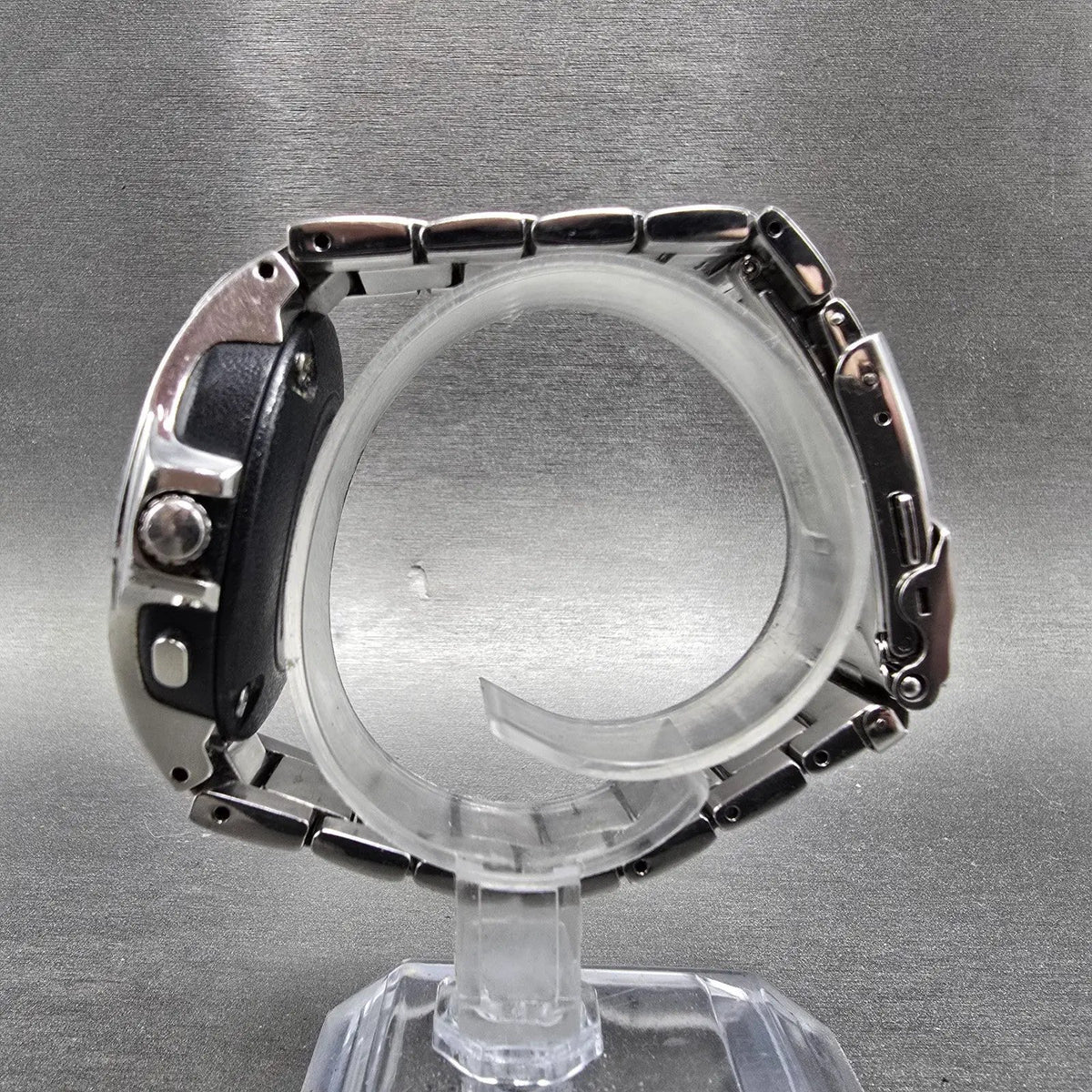 Citizen Eco-Drive Watch Men 40mm Black Dial Steel A411-T001521 Round PARTS!!8