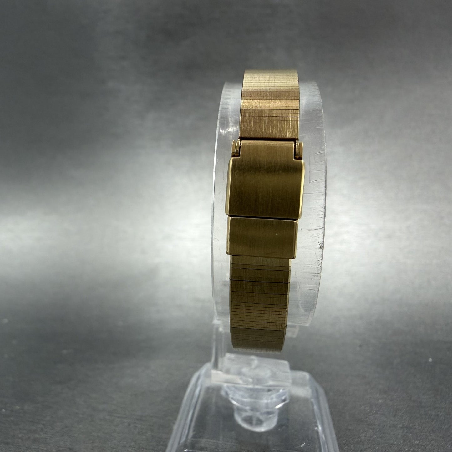 Seiko Lassale Watch Women 13mm Brown Dial Gold Tone Hexagon 1E50-5039 NewBattery7