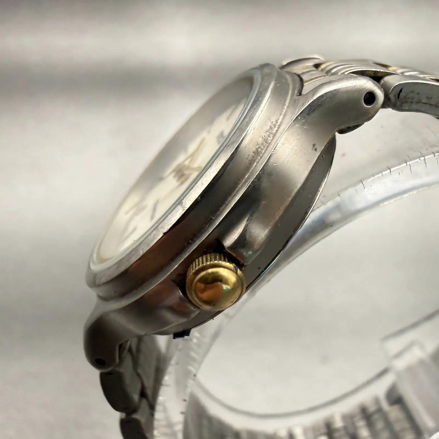 Seiko Titanium Watch Women 26mm White Dial Date Round 7N82-6D80 New Battery2