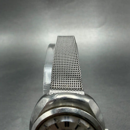 Seiko Matic Lady Watch Women 27mm Silver Dial Silver Tone Date 2517-0520 Runs5