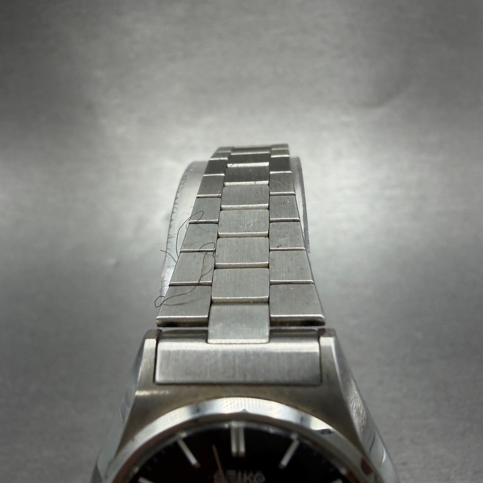 Seiko Watch Women 26mm Black Dial Silver Tone Daydate 2626-0050 New Battery VTG4