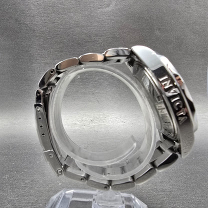 Invicta Pro Diver Automatic Watch Men 40mm Black Dial Silver Tone Date PARTS9