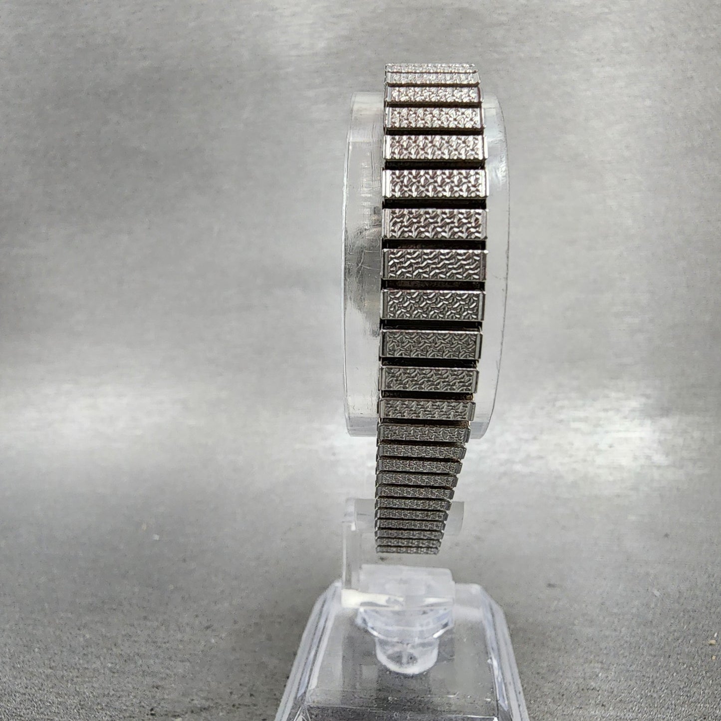 Seiko Watch Women 21mm Silver Dial SilverTone Rectangle 34215000 New Battery6