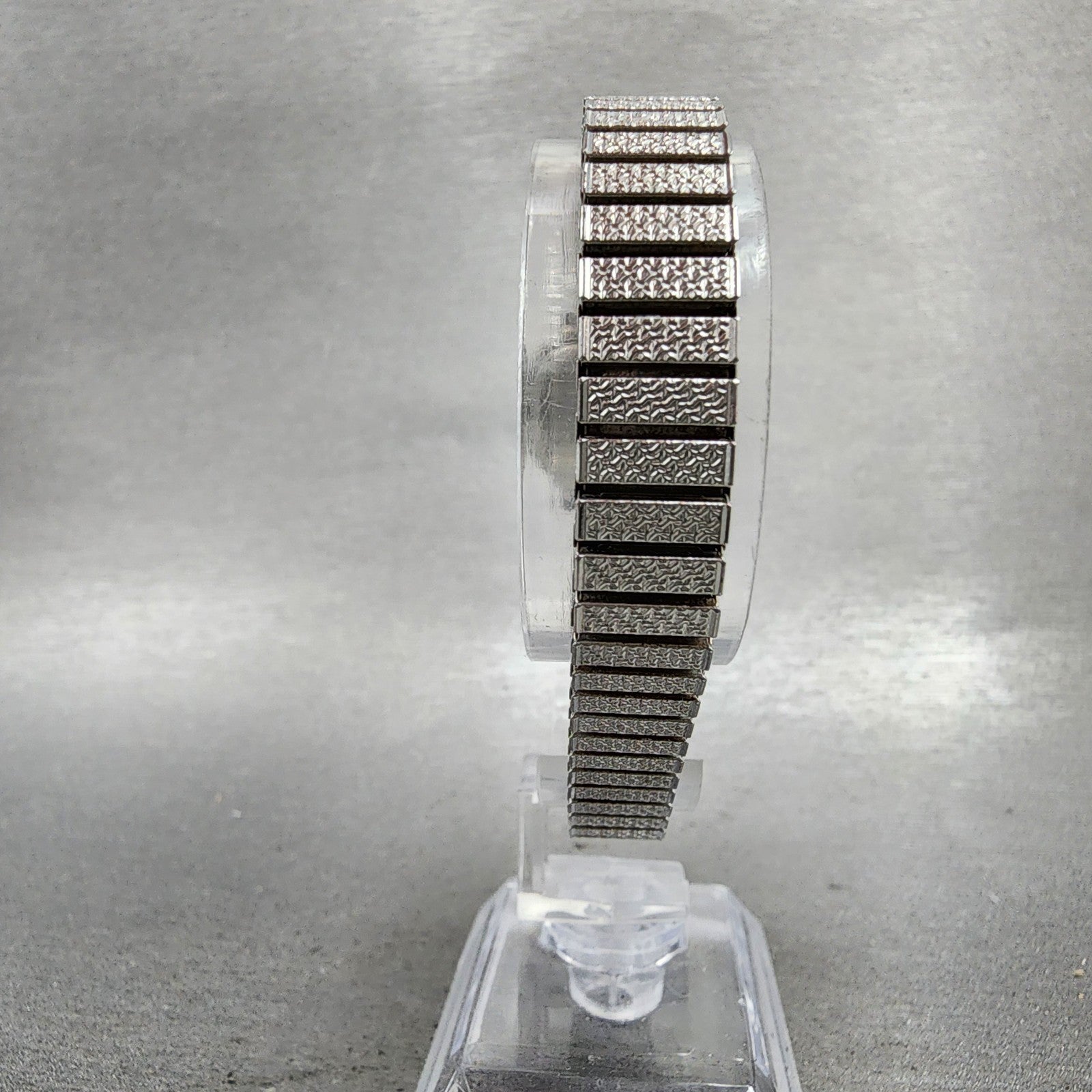 Seiko Watch Women 21mm Silver Dial SilverTone Rectangle 34215000 New Battery6