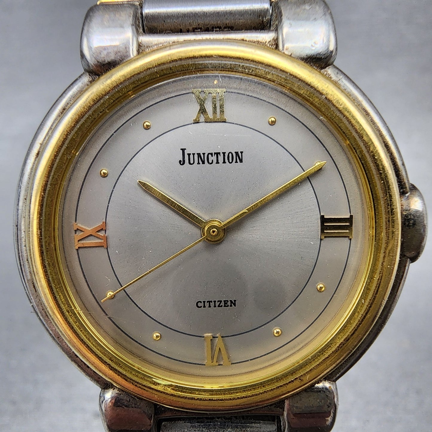 Citizen Junction Watch Unisex 31mm Gray Dial Two Tone Round 6031343573 New Batt1