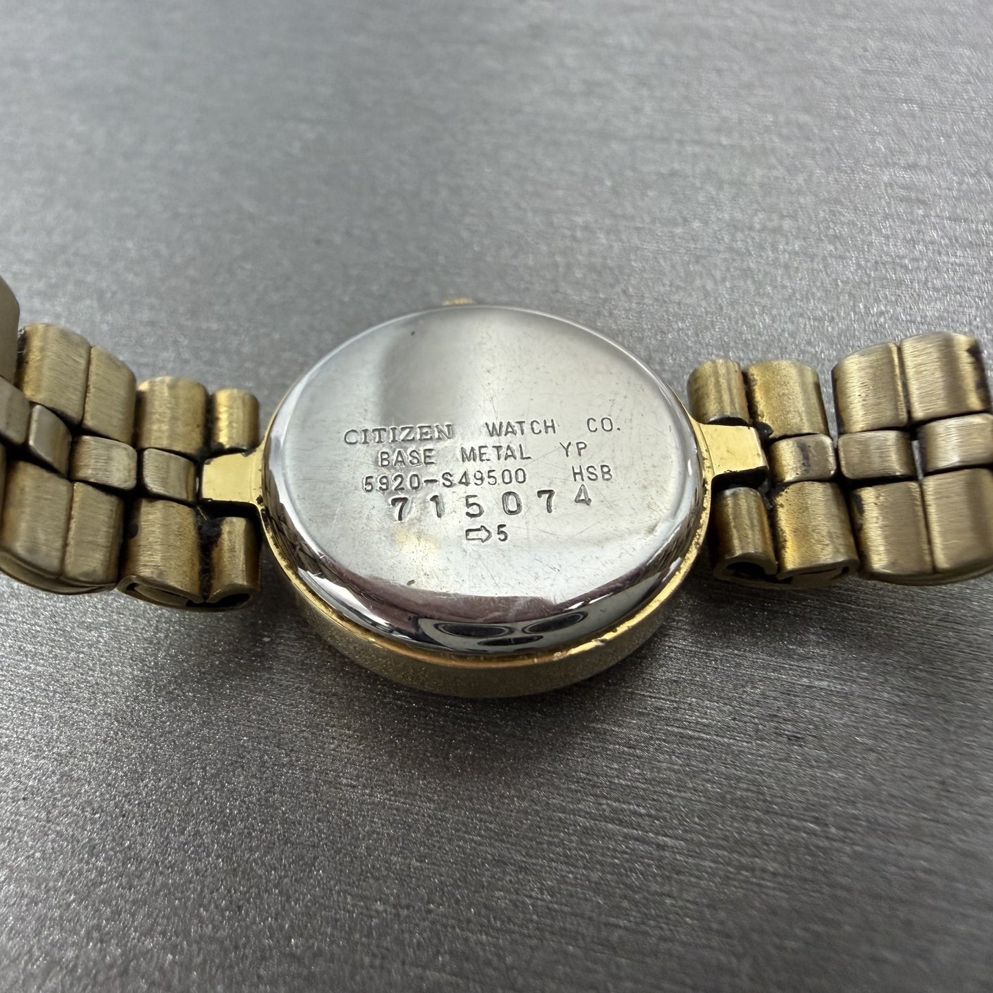 Citizen Watch Women 20mm Champagne Dial Gold Tone Round 5920S49500 New Battery9