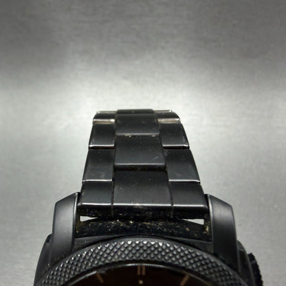 Fossil Machine Chronograph Watch Men 42mm Brown Dial Black Tone FS-4682 New Batt4
