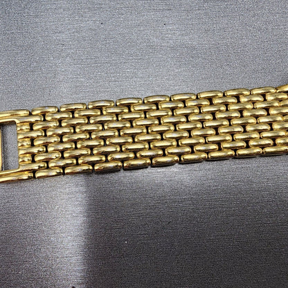 Seiko Watch Men 35mm Black Dial Gold Tone Round 7N00-F169 PARTS