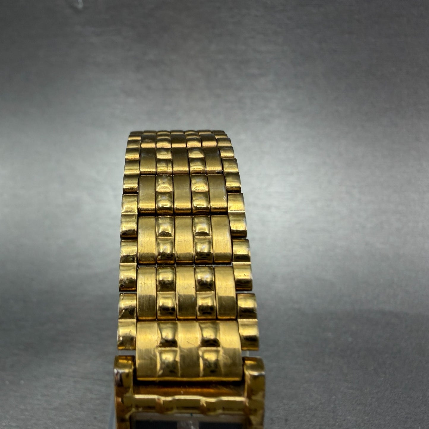 Seiko Tank Watch Women 16mm Black Dial Gold Tone Rectangle 1N00-6C09 New Battery4