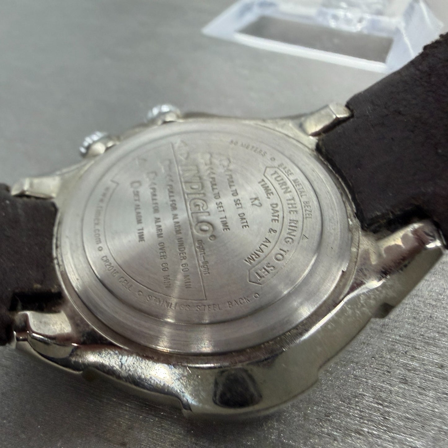Timex Expedition Watch Men 41mm White Dial Silver Tone Alarm Date New Battery9
