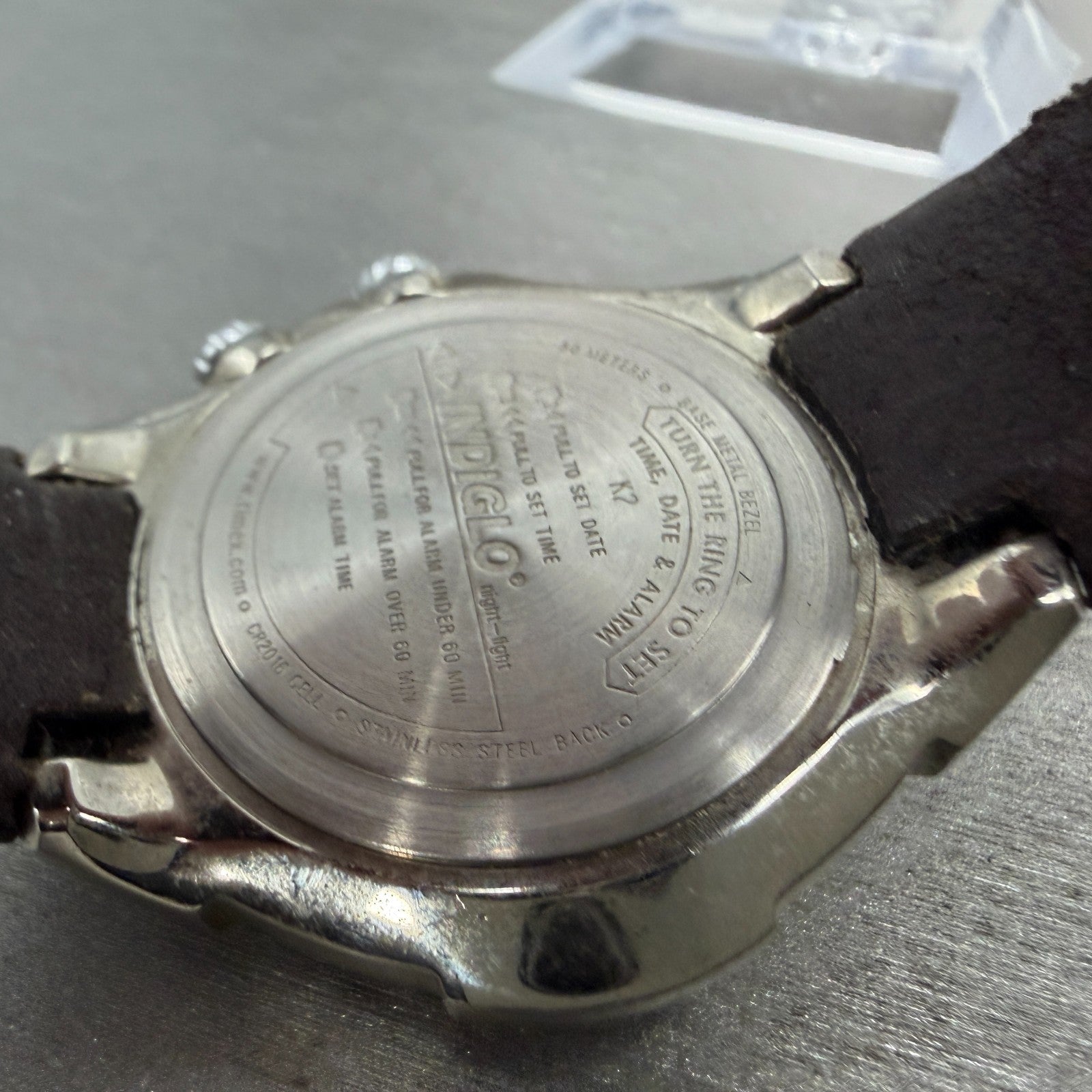 Timex Expedition Watch Men 41mm White Dial Silver Tone Alarm Date New Battery9