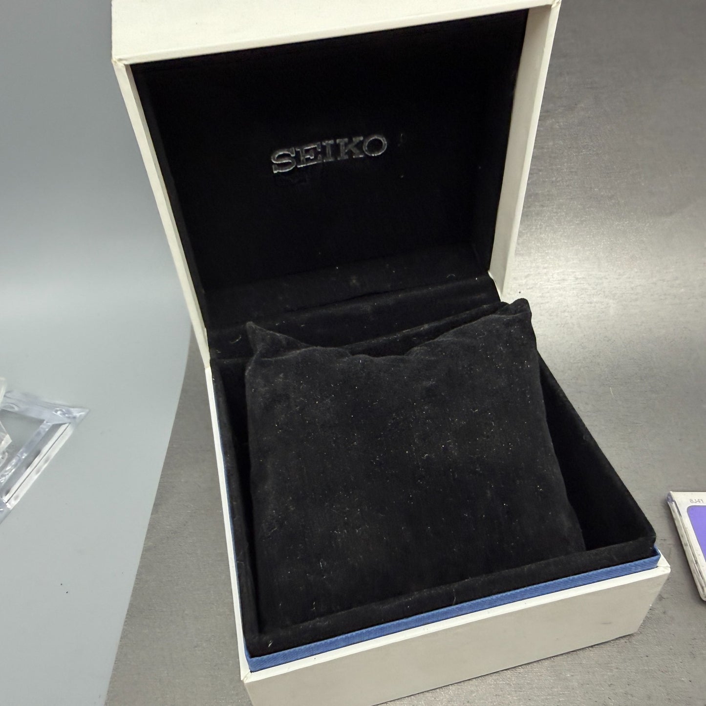 Seiko Dolce Watch Men 35mm Black Dial Silver Tone Round 8J41-0AF0 New Battery14