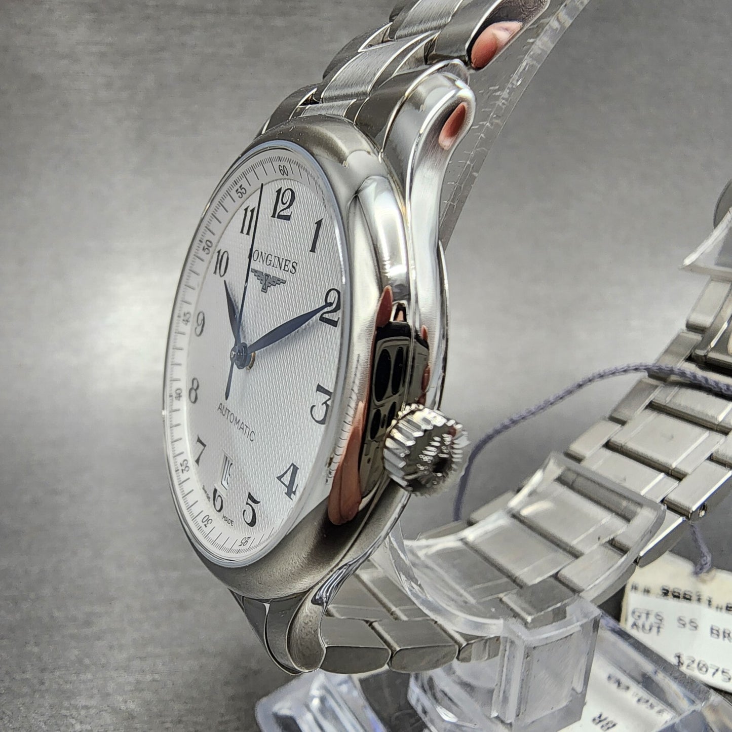 Longines Master Collection Automatic Watch Men 39mm White Dial Steel Date2