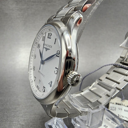Longines Master Collection Automatic Watch Men 39mm White Dial Steel Date2
