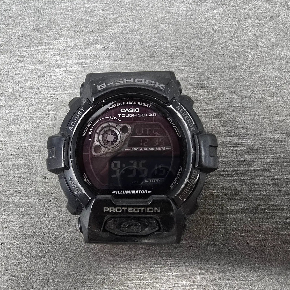 Casio G-Shock GR-8900A Watch Men 53mm Black Alarm Chronograph Solar READ!!!!!0