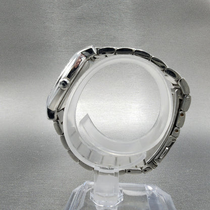 Bulova Watch Women 26mm White Dial Stainless Steel Tonneau 96R135 New Battery6