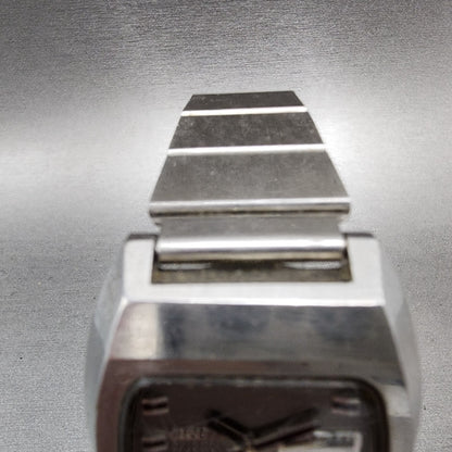 VTG Citizen Automatic Watch Men 36mm Silver Dial Steel Daydate Rectangle READ!!!