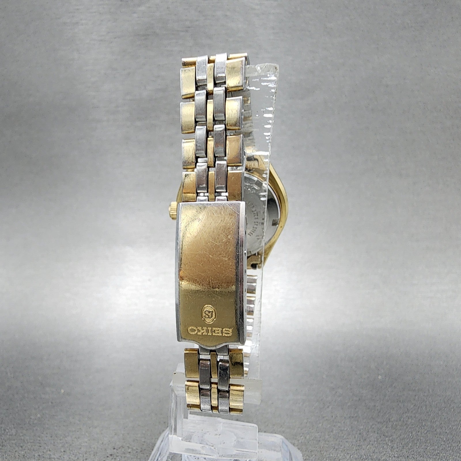 Seiko Automatic Watch Women 27mm Brown Dial Gold Plated Daydate Round READ!!!7