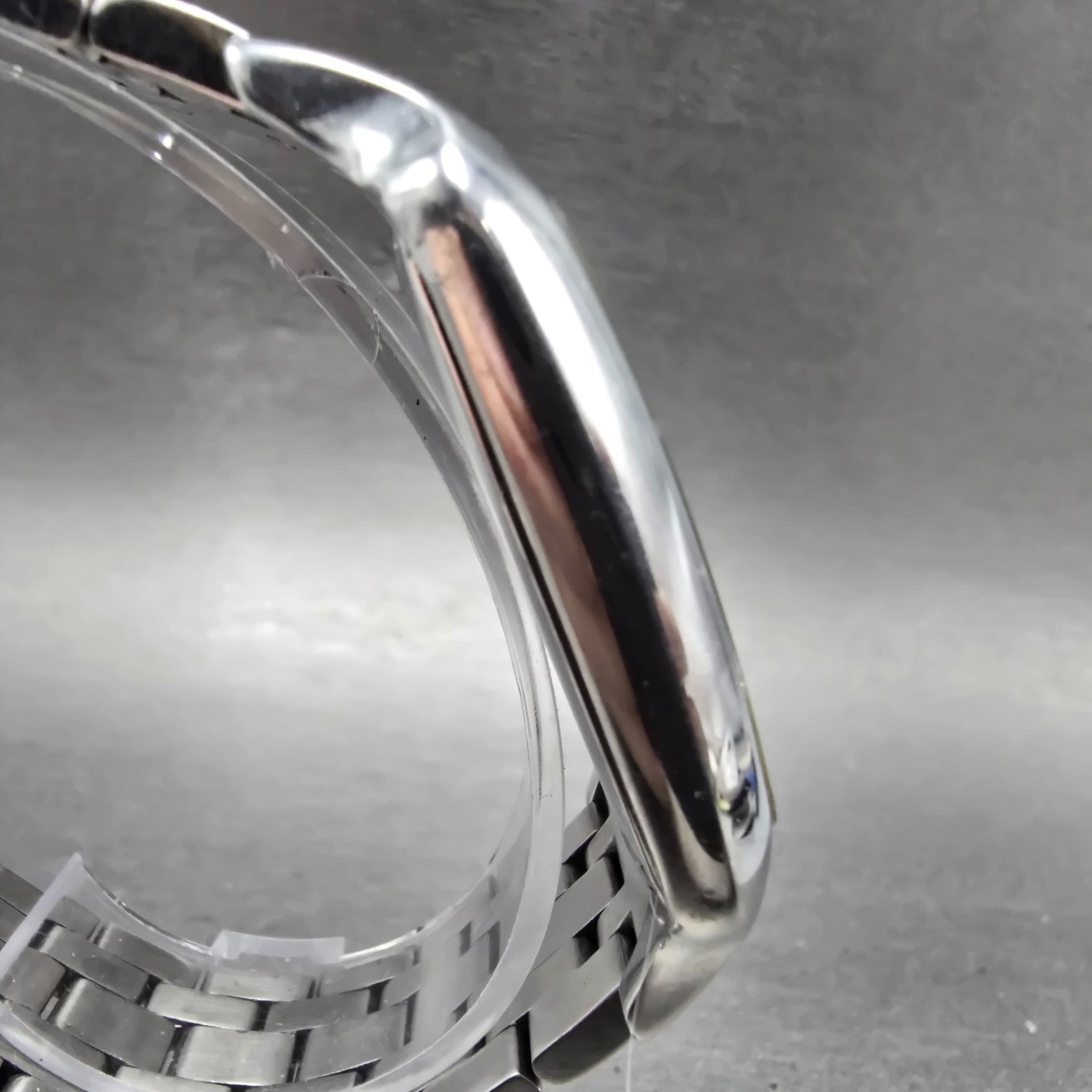 Emporio Armani Tank Watch Men 35mm White Dial Steel Date Rectangle New Battery D3