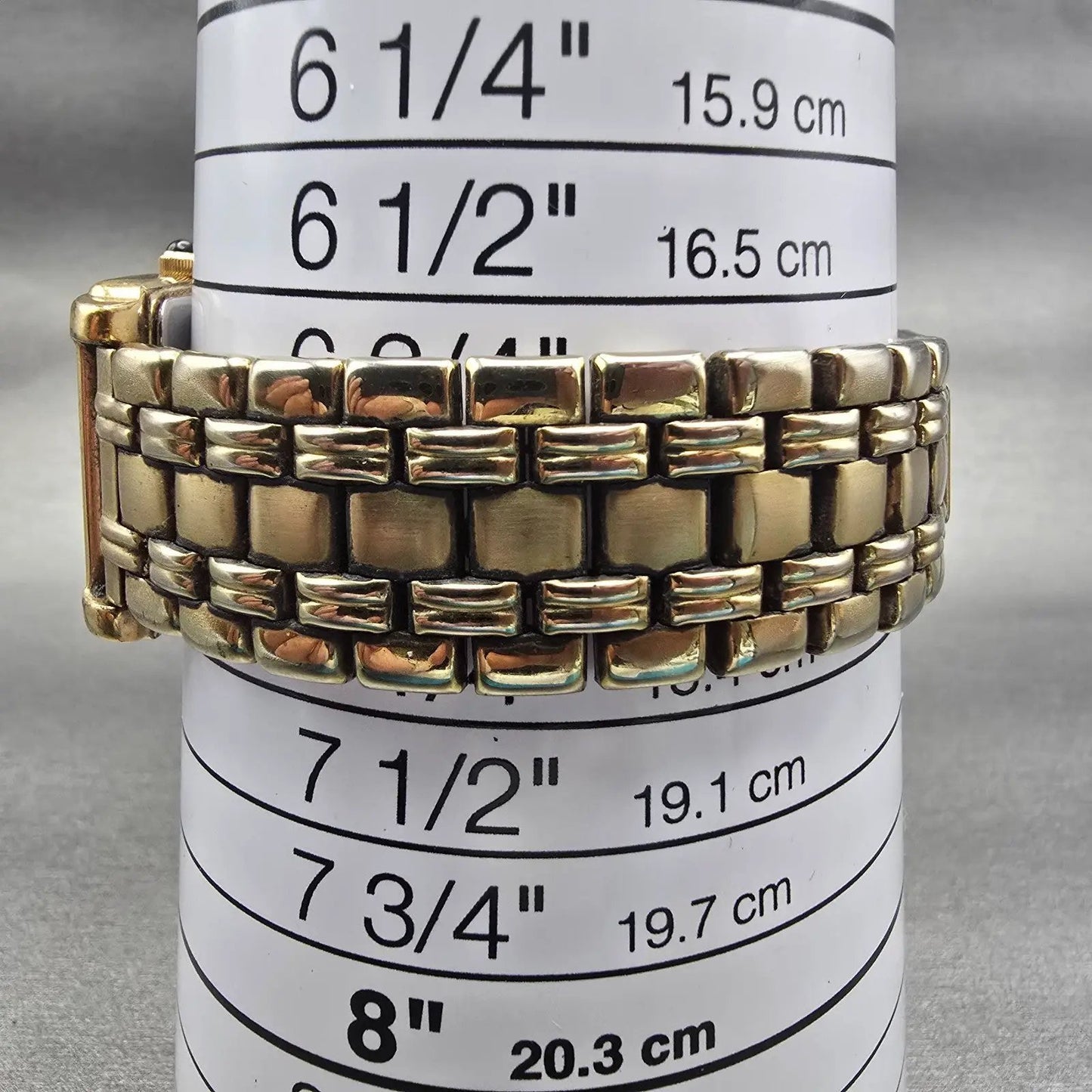 Seiko Watch Men 26mm Black Dial Gold Tone Rectangle V701-5E49 New Battery VTG9