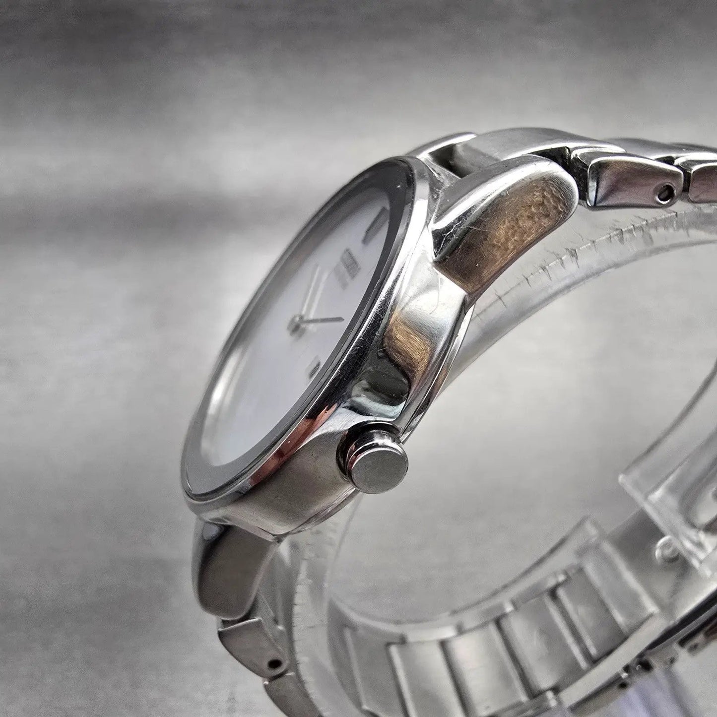 Citizen Eco-Drive Watch Women 30mm Silver Dial Silver Date J015-S095921 Runs2