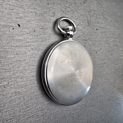 Seiko Alba Success Pocket Watch Men 36mm White Dial Silver Tone V701-0A30 NewBat8