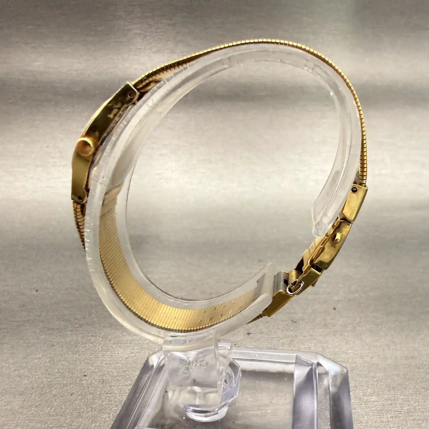 Seiko Watch Women 19mm Champagne Dial Gold Tone Round 2C20-0029 New Battery VTG6