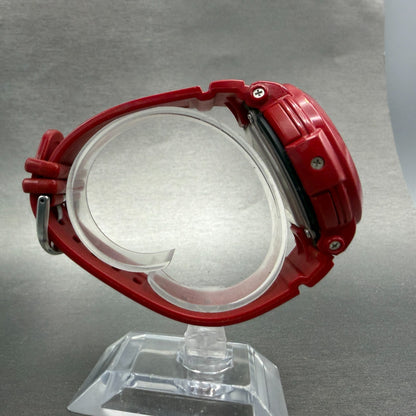 Casio Baby-G Watch Women 43mm Analog Digital Red Tone Alarm Chrono New Batt ABC8