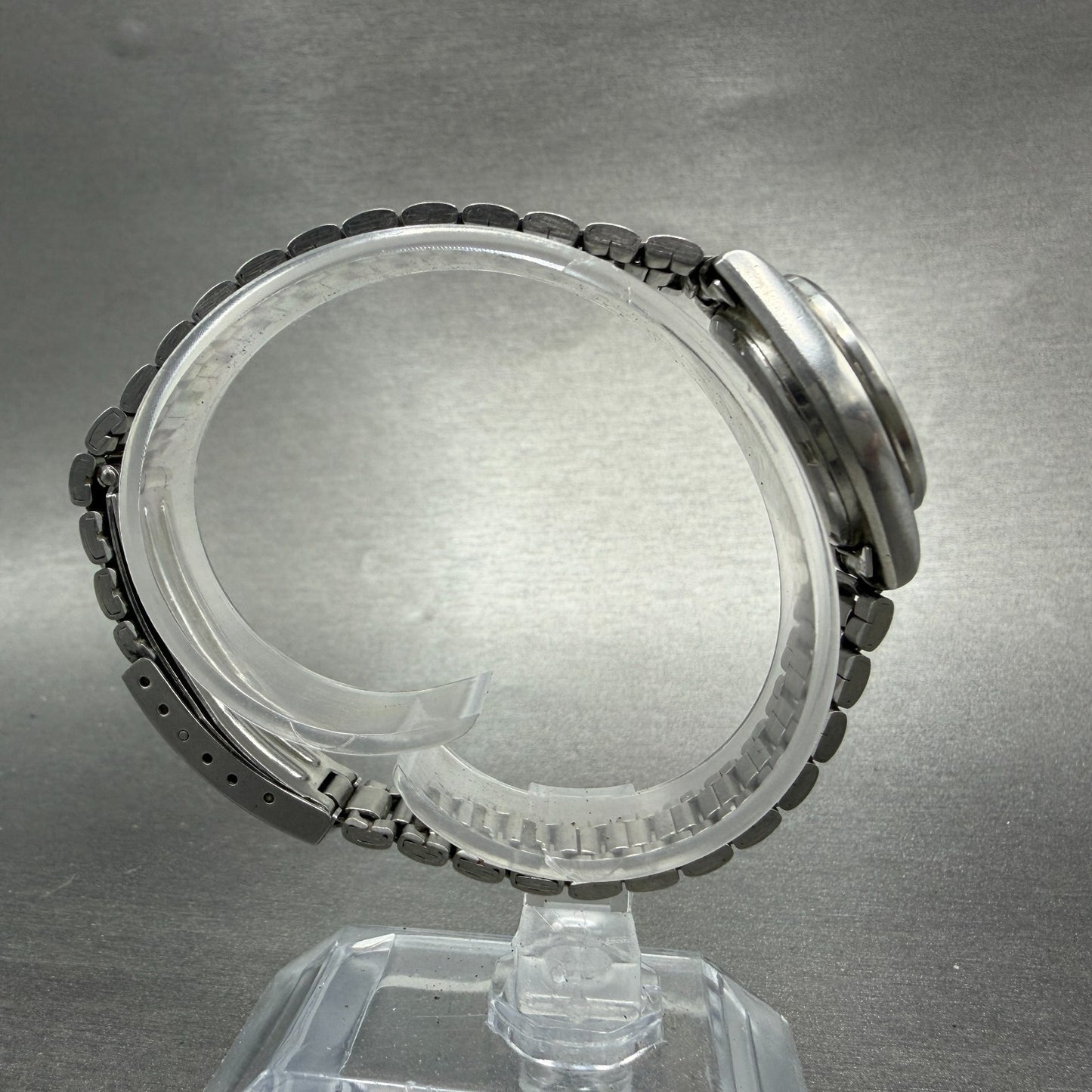 Seiko SQ Watch Women 24mm Silver Dial Silver Tone Daydate 3423-0099 NewBat HG58