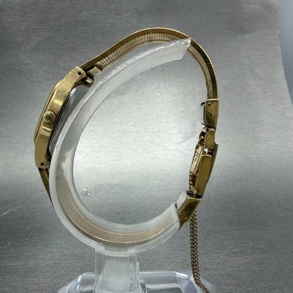 Seiko Watch Women 20mm Brown Dial Gold Tone Oval 3421-5020 New Battery Vintage6