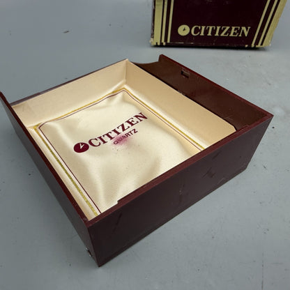 Citizen Presentation Watch Box Case Red Plastic 1990's 1980's Rectangle VTG AV6
