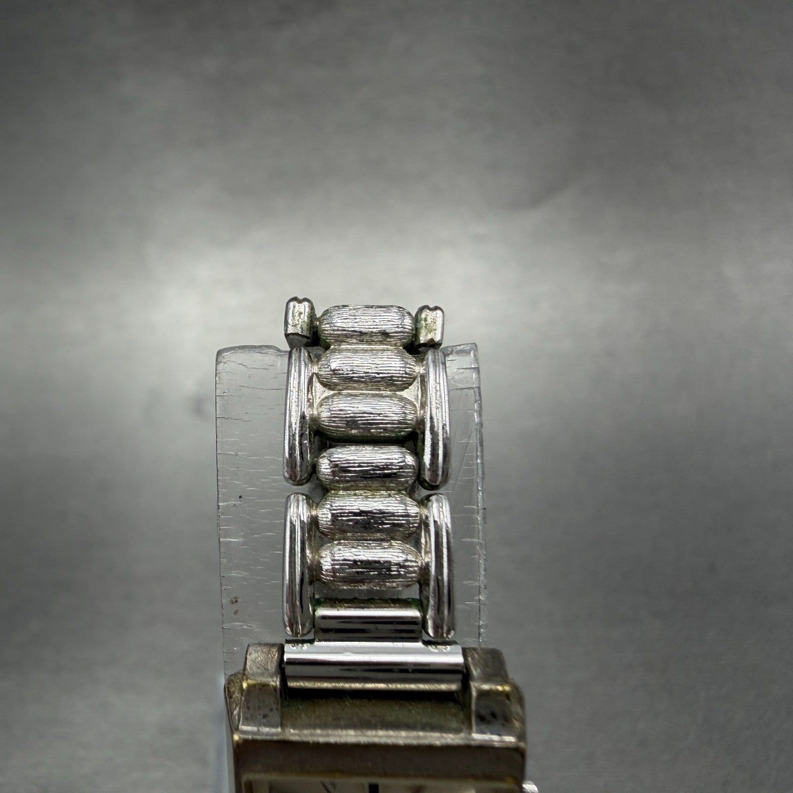 Rado Mirage Watch Women 16mm White Dial Silver Tone Rectangle Manual Wind Run4