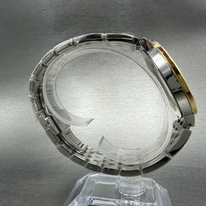 Movado Esperanza Watch Men 39mm Black Two Tone Round New Batt Bracelet 06070588