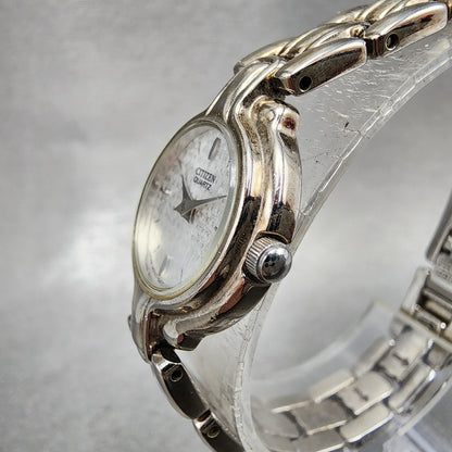 Citizen Watch Women 20mm Silver Dial Silver Tone Round 5920S57707 New Battery2