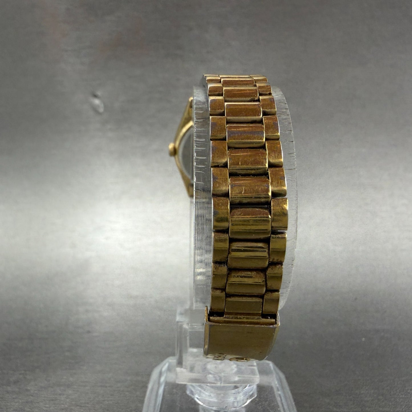 Seiko SQ Watch Women 24mm Champagne Dial Gold Tone Daydate 2a23-0030 New BattLPA7