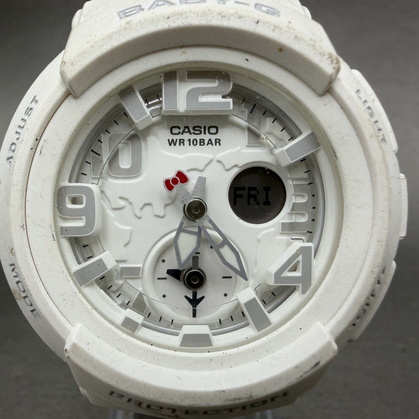 Casio Baby-G Hello kitty Watch Women 44mm White Analog Digital BGA-190KT New Bat1