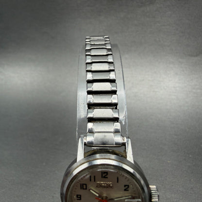 Seiko Automatic Watch Women 24mm Silver Dial Silver Tone Date 2205-0599 PARTS5
