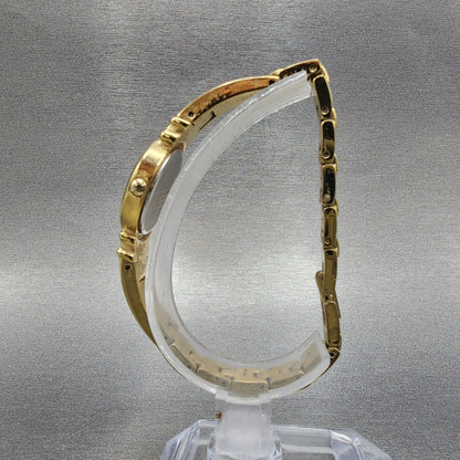 Seiko Watch Women 21mm Gold Dial Gold Tone Round 1N000SC0 New Battery6