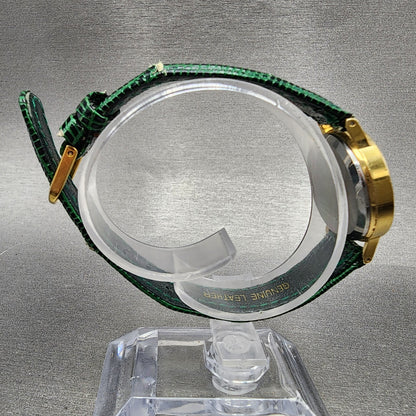 Seiko Watch Women 24mm Gold Dial Gold Tone Round 54210090 New Battery9