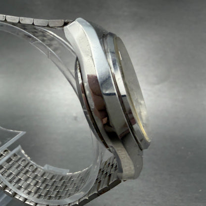 Seiko QT Watch Men 37mm Silver Dial Silver Tone Daydate Round 0823-8010 PARTS4