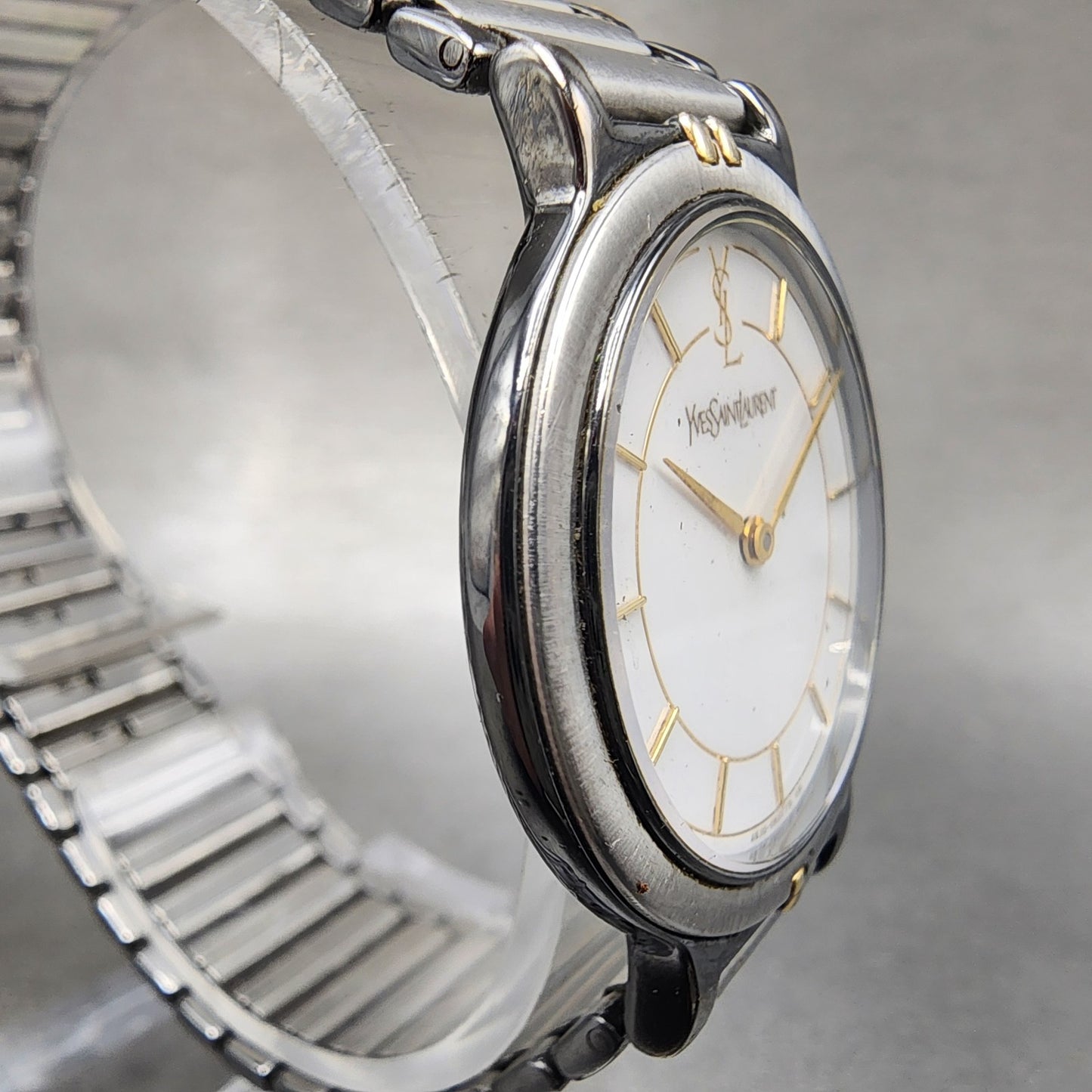 Yves Saint Laurent Watch Women 30mm White Dial Silver Round 4620E62275 PARTS4
