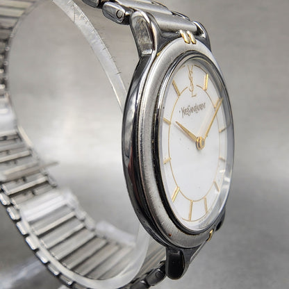 Yves Saint Laurent Watch Women 30mm White Dial Silver Round 4620E62275 PARTS4