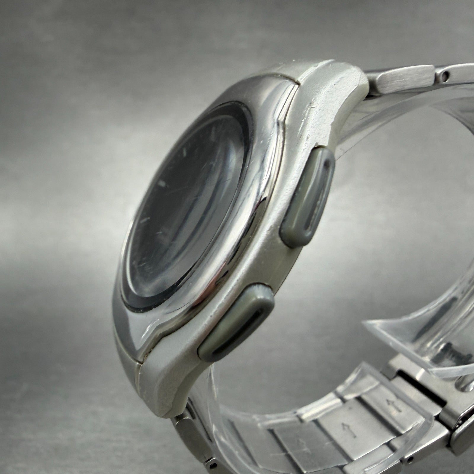 Casio AW-E10 Watch Men 37mm Black Dial Silver Tone Analog Digital new battery AB4