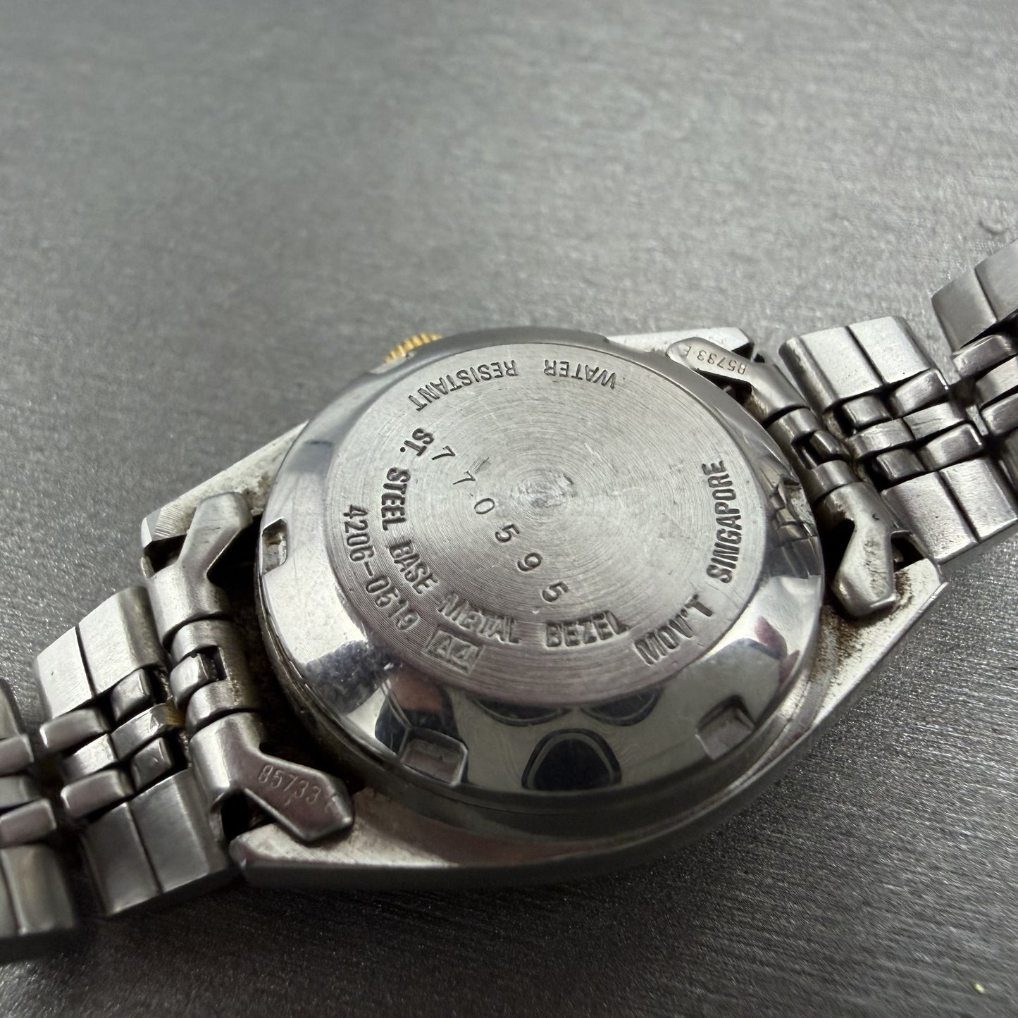 Seiko Automatic Watch Women 25mm Silver Dial Two Tone Daydate 4206-0519 PARTS10
