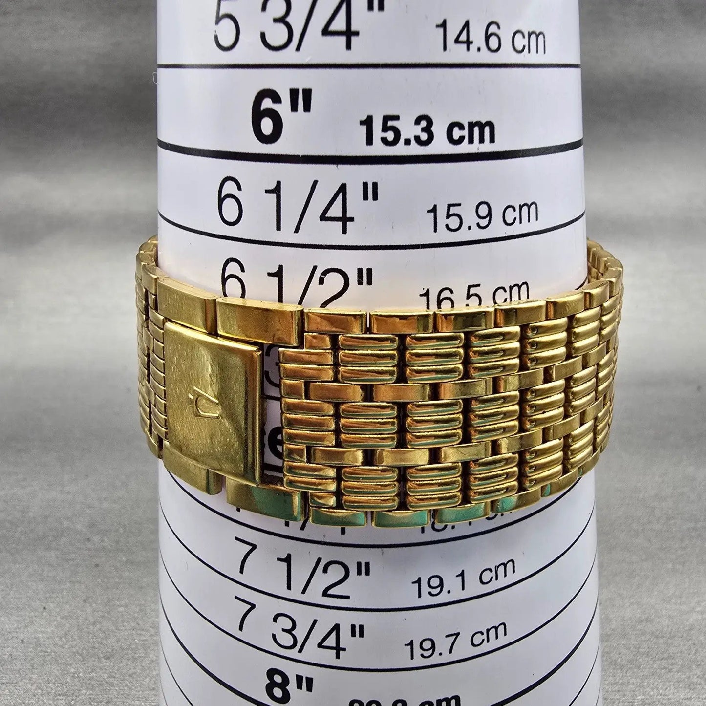 Bulova Watch Men 23mm Gold Dial Gold Tone Diamond Rectangle 97D05 New Battery9