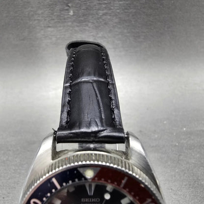 Seiko Pepsi Dive Watch Women 34mm Black Dial Steel Date Automatic 4205-014B Runs4