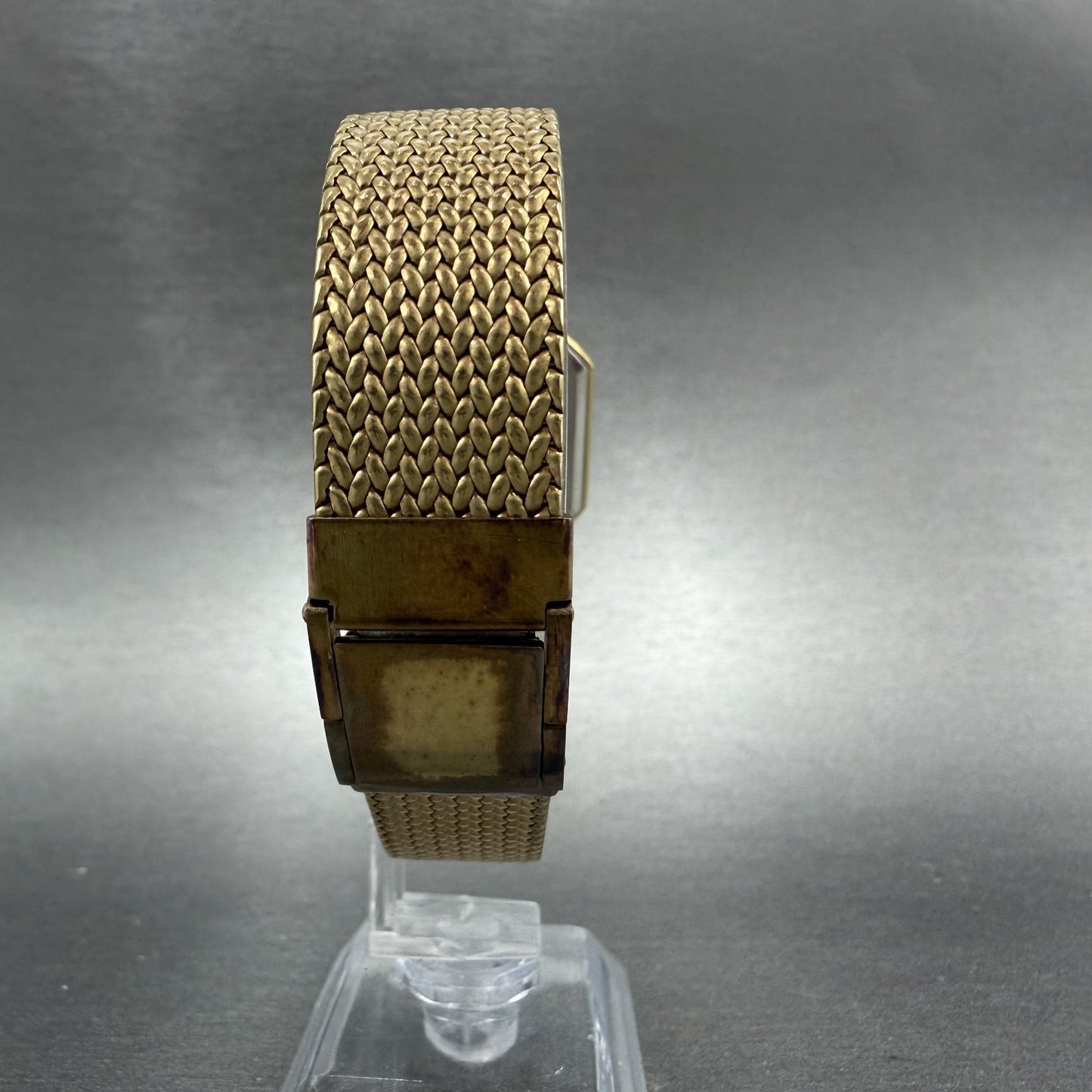 Seiko Lassale Watch Men 27mm Black Dial Gold Tone Octagon 6020-5349 NewBattery7