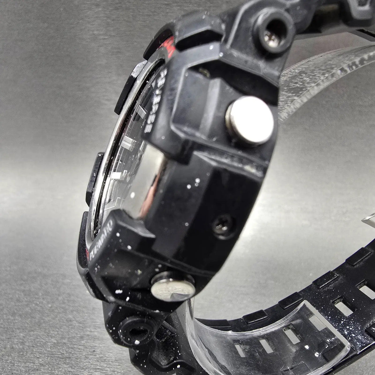 Casio G-Shock GAS-100 Watch Men 48mm Black Silver Analog Digital Solar Alarm3